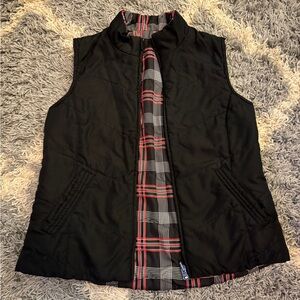 Black Reversible Studio Works Puffer Vest Small